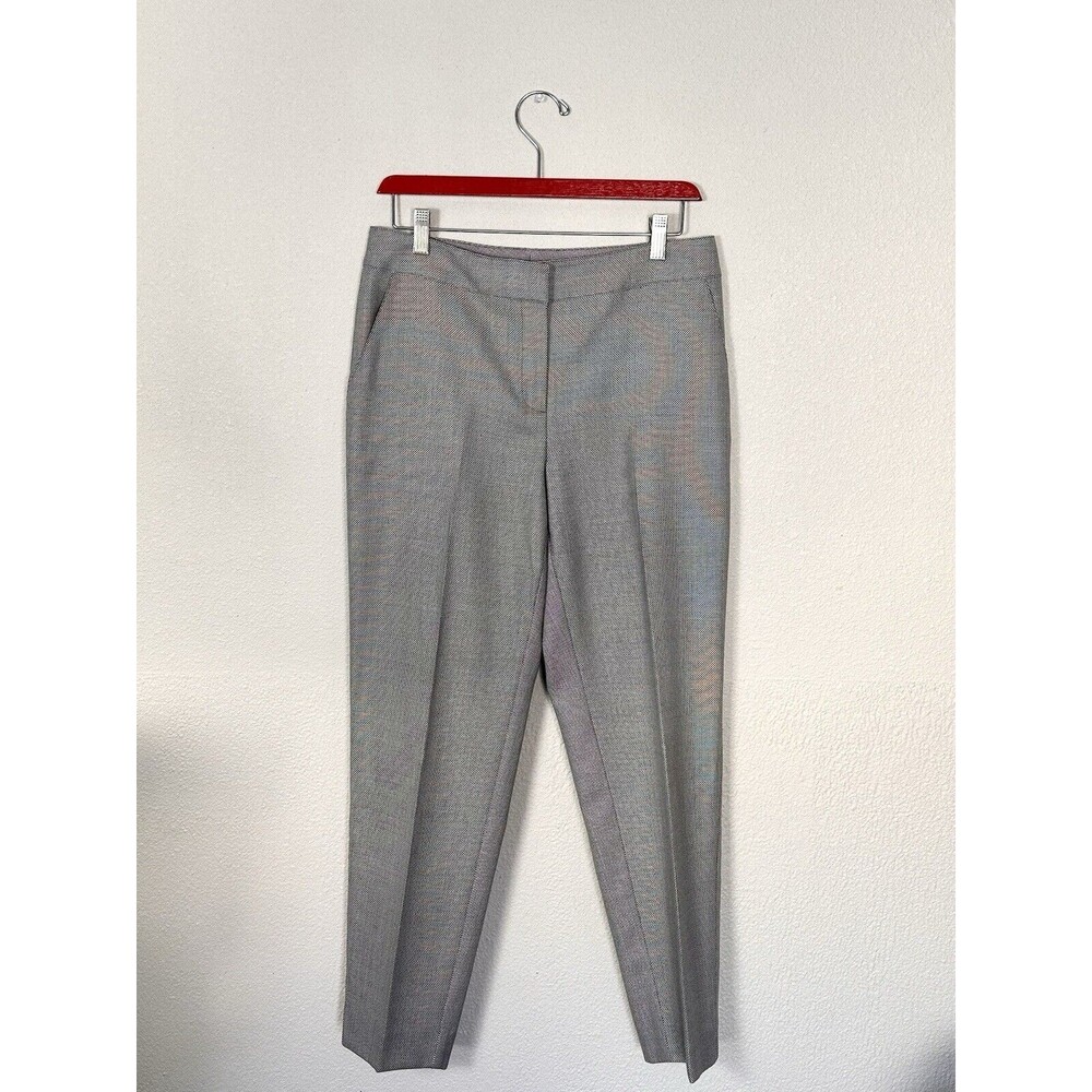 St John Crepe Dress Pants Women's 6 Gray Wool/Silk USA Made